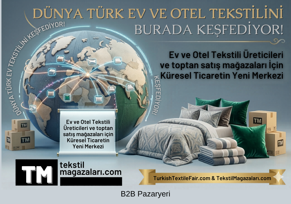 Dünya Türk Ev ve Otel Tekstilini Burada Keşfediyor | Nevresim, Havlu, Bornoz ve Otel Tekstili Üreticileri B2B Pazaryeri