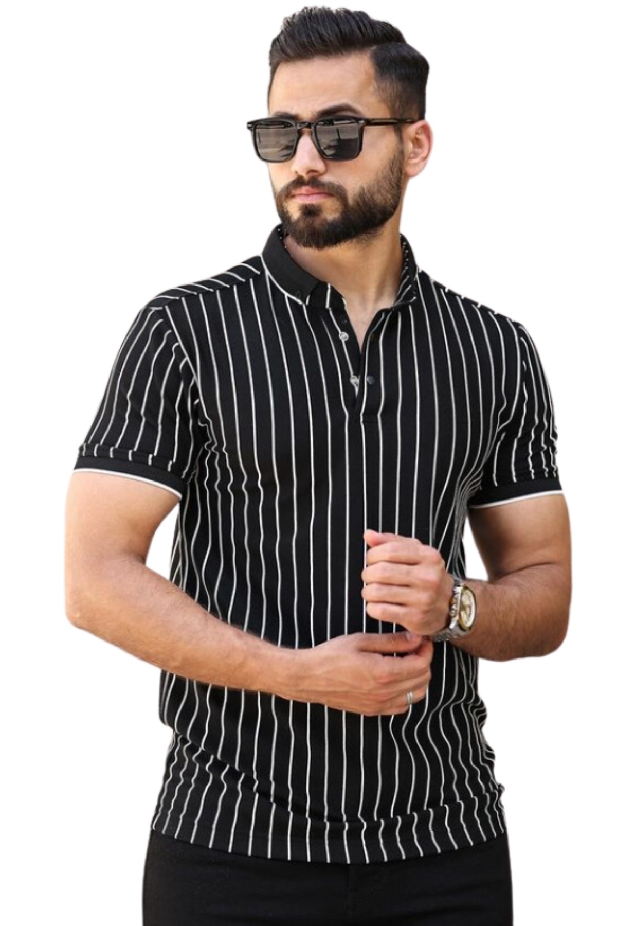 Yakalı Düğmeli Tişört