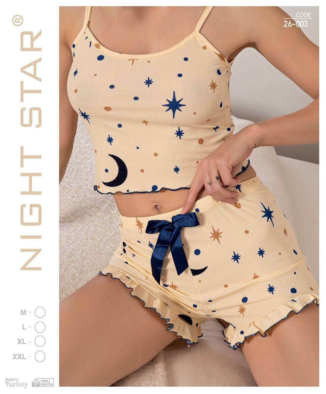 Sedef Kumaş Şortlu Kadın Pijama Takımı