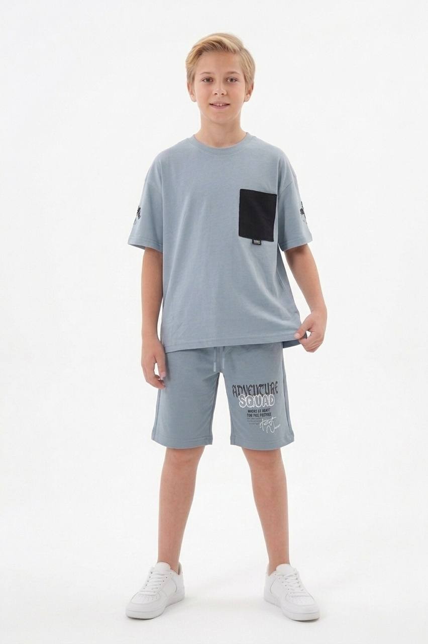 ERKEK ÇOCUK ŞORTLU TAKIM - 7043