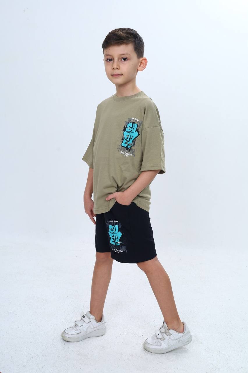 ERKEK ÇOCUK ŞORTLU TAKIM - 7034